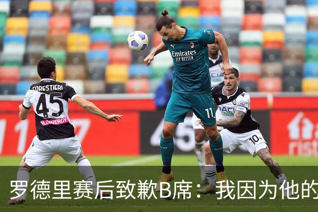 罗德里赛后致歉B席：我因为他的射门偏出而高兴过头了